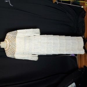 Handmade fringe costume dress, ?S/M, group costume, sequins